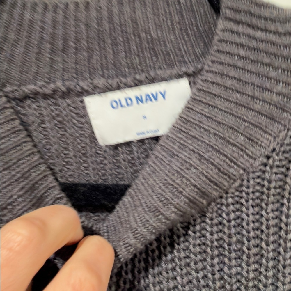 Old Navy Charcoal V-Neck Men's Sweater